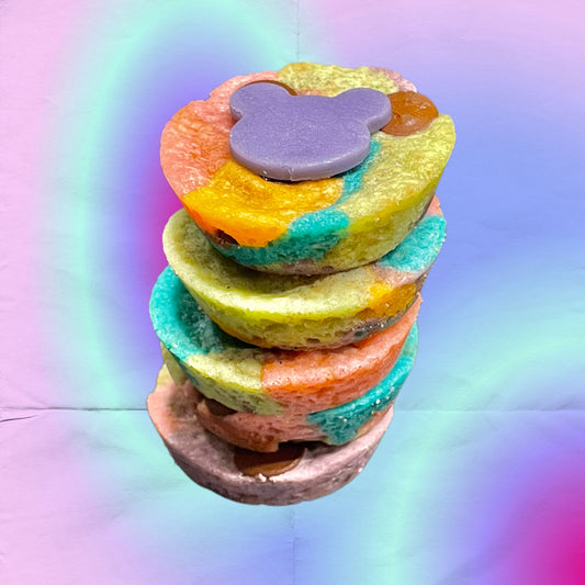 Rainbow cookie bites
